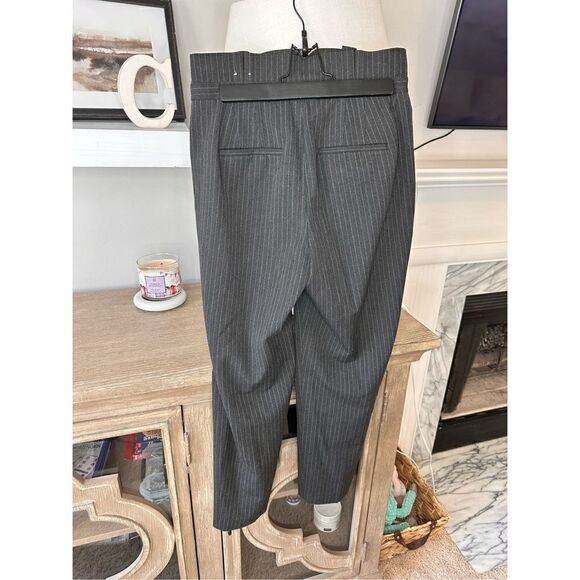 White House Black Market The Relaxed Ankle Pin Striped Paperbag Dress Pant Size - Picture 3 of 9